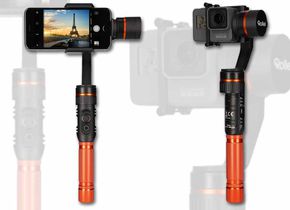 Zwei neue Drei-Achsen-Gimbals von Rollei stabilisieren Aufnahmen mit Action-Kameras und Smartphones.