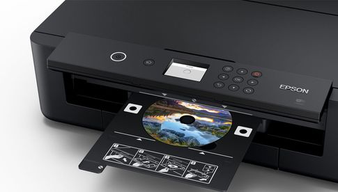 Der Epson Expression Photo HD XP-15000 bedruckt auch CDs und DVDs.