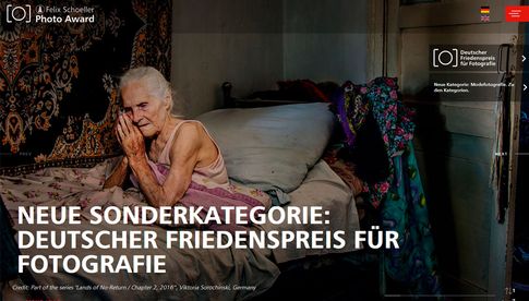 Deutscher Friedenspreis für Fotografie - Die Anmeldefrist gilt ab 1. Januar 2019