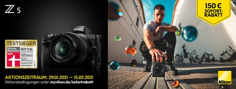 150 Euro sparen beim Kauf einer Nikon Z 5