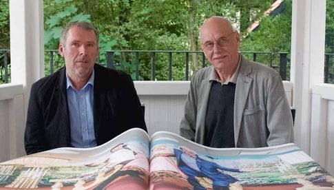 Jürgen Strasser (links) und Rüdiger Lubricht haben ein umfangreiches Workshop-Programm zusammengestellt, das neben den vielen Ausstellungen beim RAW Photofestival Worpswede stattfindet.