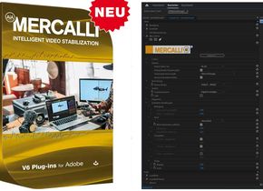 Mercalli V6 für Adobe wird als Plug-in in das Videoschnittprogamm Adobe Premiere eingebunden.