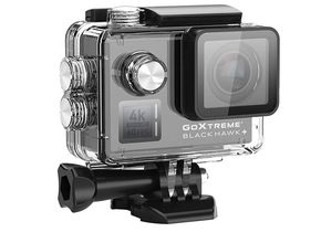 Das Unterwassergehäuse der GoXtreme Black Hawk+ 4K erlaubt Aufnahmen in Wassertiefen von 60 Metern.