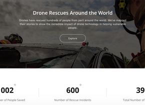 Über 1.000 Drohneneinsätze verzeichnet die Karte von DJI mittlerweile.
