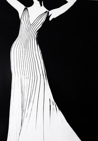 Bild: Lillian Bassmann: Dress by Thierry Mugler, German VOGUE 1998