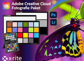 Ein Aktionsprodukt von X-Rite kaufen und beim Fotografie-Paket der Adobe Creative Cloud sparen.