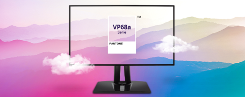 Pantone-validiert: Der VP2768a erfüllt höchste Ansprüche an Farbgenauigkeit.