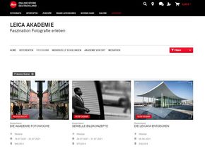 Leica-Akademie: Präsenzkurse 2021/2022