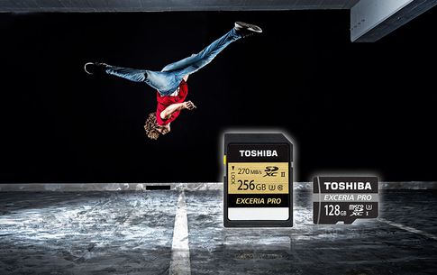Toshiba „Exceria Pro“: SD- und microSD-Karten für hochauflösende Serienbilder