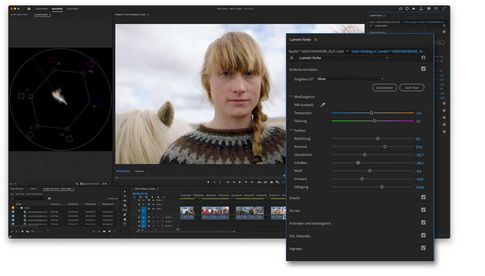 Mit „Auto Tone“ stellt Adobe Premiere Pro auf Basis seiner Luminar-Farbkorrekturen Helligkeits-, Kontrast- und Farbparameter des Videos selbstständig ein.