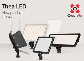 Die neue Serie Thea LED von Quadralite umfasst Flächenleuchten in verschiedenen Größen