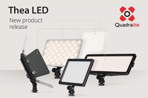 Die neue Serie Thea LED von Quadralite umfasst Flächenleuchten in verschiedenen Größen