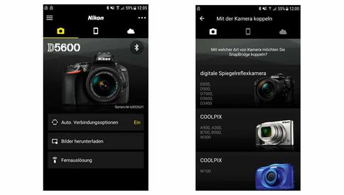 SnapBridge 2.0: Einfache Kopplung von Kamera und Mobilgerät.