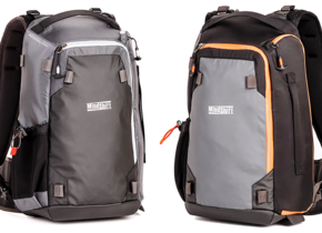 Der MindShift Gear PhotoCross 13 Backpack in Carbon Grey und Orange Ember