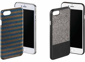 Hama-Hüllen für das Apple iPhone: „Glamorous Nights“ und „Glamorous Stripes“.