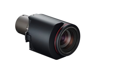 Das neue Wechselobjektiv für Videoprojektoren Canon RS-SL07RST ermöglicht Projektionsabstände von 1,2 bis 31,7 Metern.