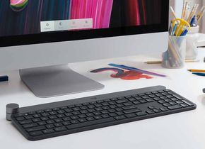 Logitech Craft: Elegante Tastatur mit Drehregler für Eingaben in Adobe Photoshop und anderen Programmen.