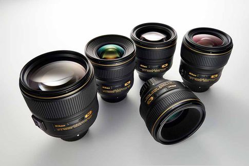 Die Nikon-Objektivpalette mit Lichtstärke 1:1,4 für das FX-Format