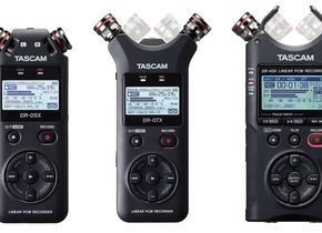 Drei neue Handheldrekorder, die auch als Audio-Interface am Rechner arbeiten können: Tascam DR-05X, DR-07X und DR-40X