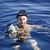 „Das Mädchen auf dem Meeresgrund“: Benjamin Sadler (Hans Hass) im Wasser. © ZDF/ORF/ZDF/Petro Domenigg