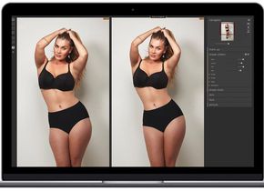 Rank und schlank - mit „PortraitPro Body“ zumindest im digitalen Bild problemlos möglich.