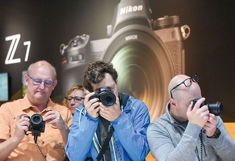 photokina 2018 in Köln: Neuvorstellungen von spiegellosen Vollformatkameras etwa von Nikon standen im Mittelpunkt des Interesses.