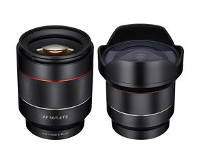 Samyang: 14-Millimeter- und 50-Millimeter-Objektiv mit Autofokus für Sony-E-Vollformatkameras