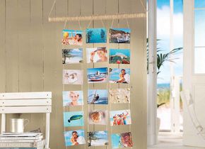 Wandvorhang/Raumteiler aus Fotopostkarten