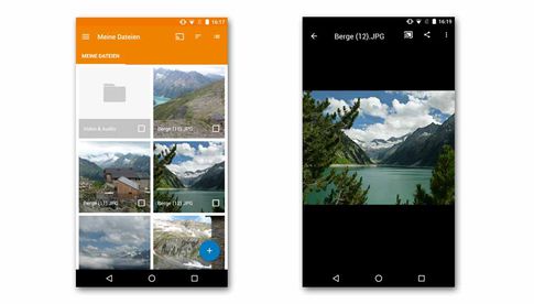 HiDrive-App für Android, um Bilder, Videos und Audio-Dateien via Google Chromecast abspielen zu können