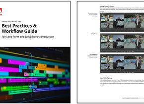 Der Leitfaden beschreibt auf 139 Seiten das sinnvolle Vorgehen bei der Produktion von Filmen oder Serien mit Adobe Premiere Pro.