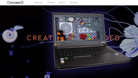 Die Acer-ConceptD-Reihe umfasst auch elegante, leistungsstarke Laptops mit kalibrierten und hochauflösenden Displays.