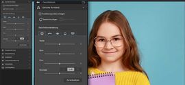 CyberLink PhotoDirector mit KI-Funktionen zur Gesichtsretusche