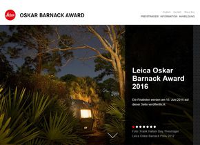 Leica Oskar Barnack Award: Ab 15. Juni 2016 werden die zwölf Finalisten im Web vorgestellt