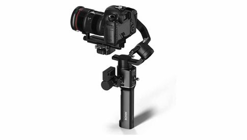 Das „Ronin-S“-Gimbal stabilisiert SLRs und spiegellose Systemkameras während der Videoaufnahme.