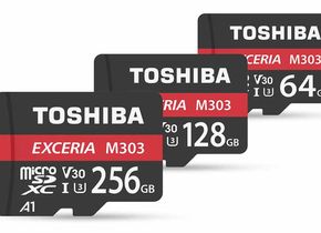 Toshiba Exceria-M303-Speicherkarten sind kompatibel zum V30-Standard.