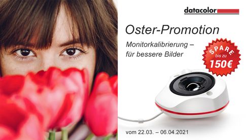 Bis zu 150 Euro sparen bei der Frühlings-Promotion von Datacolor.