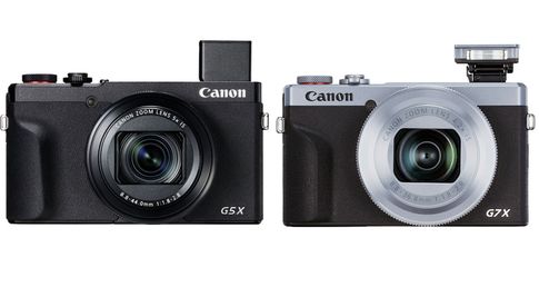 Canon G5 X Mark II (links) und Canon G7 X Mark III