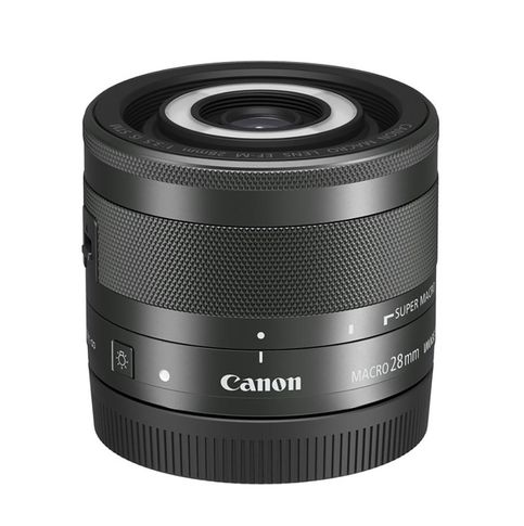 Canon EF-M 28mm 1:3,5 Makro IS STM - Frontalansicht