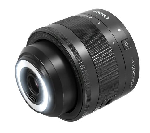 Canon EF-M 28mm 1:3,5 Makro IS STM - LED-Leuchte integriert
