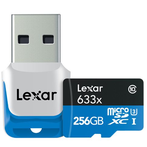 Lexar 256GB High-Performance 633x microSDXC UHS-I (U3)