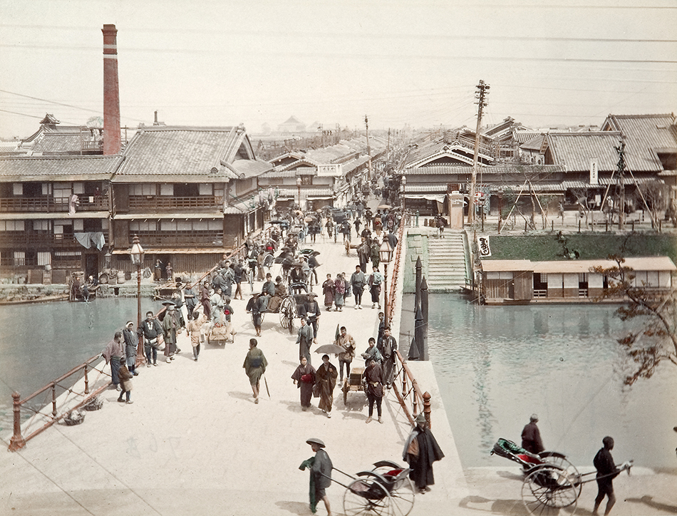 Osaka, Dotonbori-Straße. anonym, um 1885