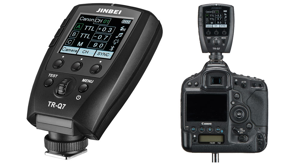 Ein Funkauslöser, der kompatibel zu allen wichtigen Kamerasystemen ist: Jinbei TR-Q7