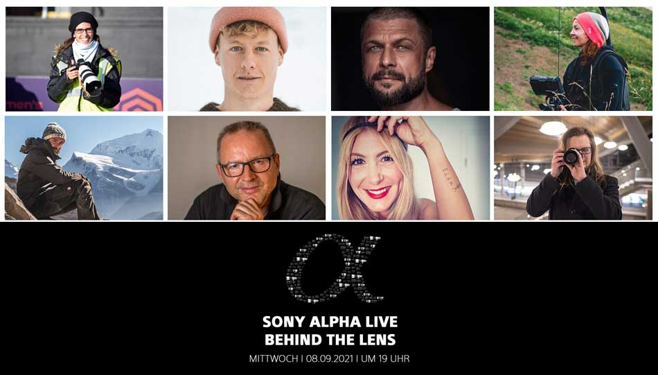 Sony Alpha Live – Behind the Lens (8. September 2021, 19 Uhr)