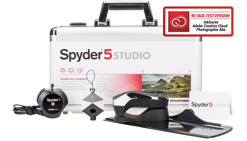 Beim Kauf von Spyder-Produkten von Datacolor ist eine 90-Tage-Abo-Version von Adobe CC dabei