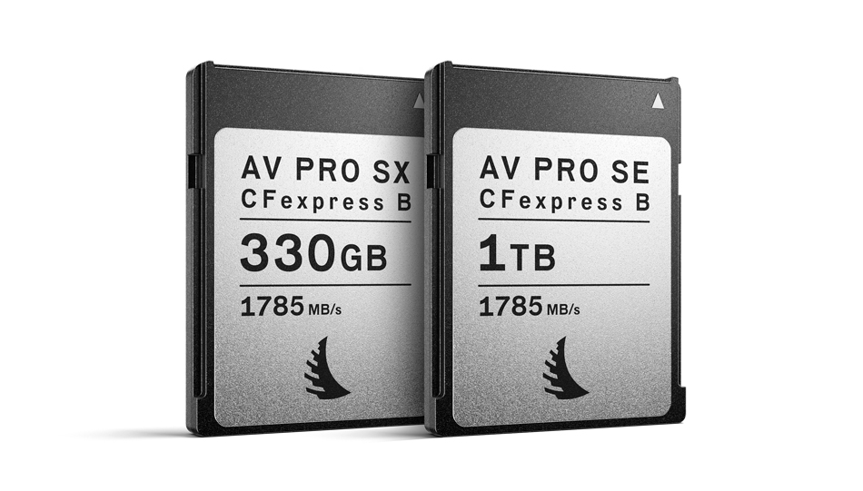 Angelbird AV Pro CFexpress B SX 330GB und AV Pro CFexpress B SE 1TB