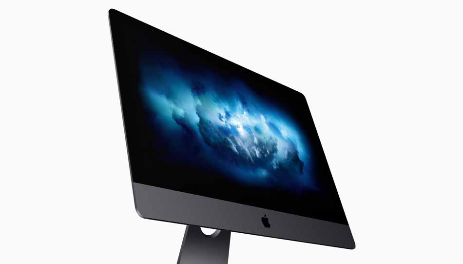 Äußerlich setzen sich die neuen iMac-Pro-Modelle von Apple durch eine etwas dunklere Farbgebung ab.