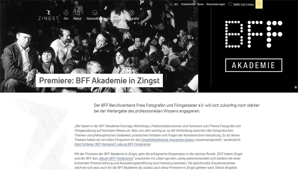 Weiterbildung für Fotografen: die „BFF Akademie“