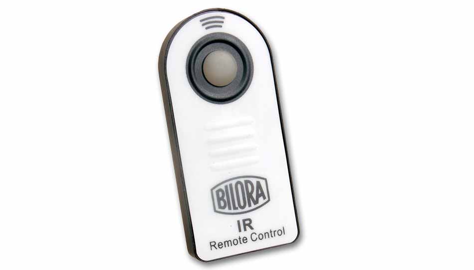 Bilora-Universalfernauslöser für Kameras von Nikon, Canon, Sony, Pentax und älteren Konica/Minolta-Kameras.