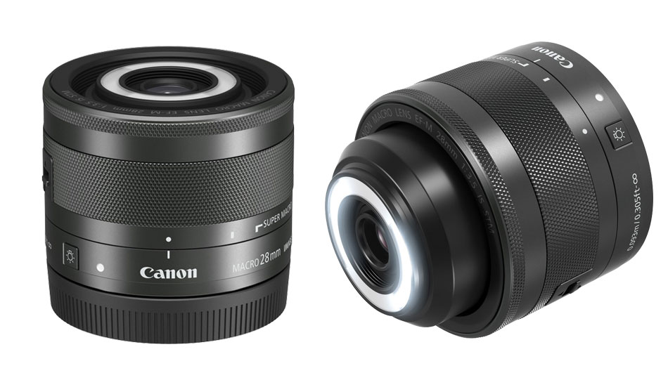 Makro-Objektiv mit integrierter LED-Leuchte für Canon EOS-M-System