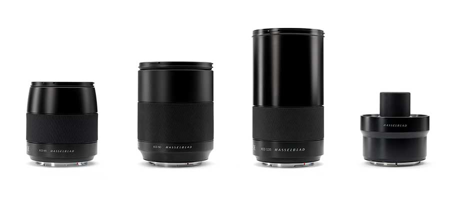Für die Mittelformatkamera X1D stellt Hasselblad drei neue Objektive und einen Telekonverter vor.